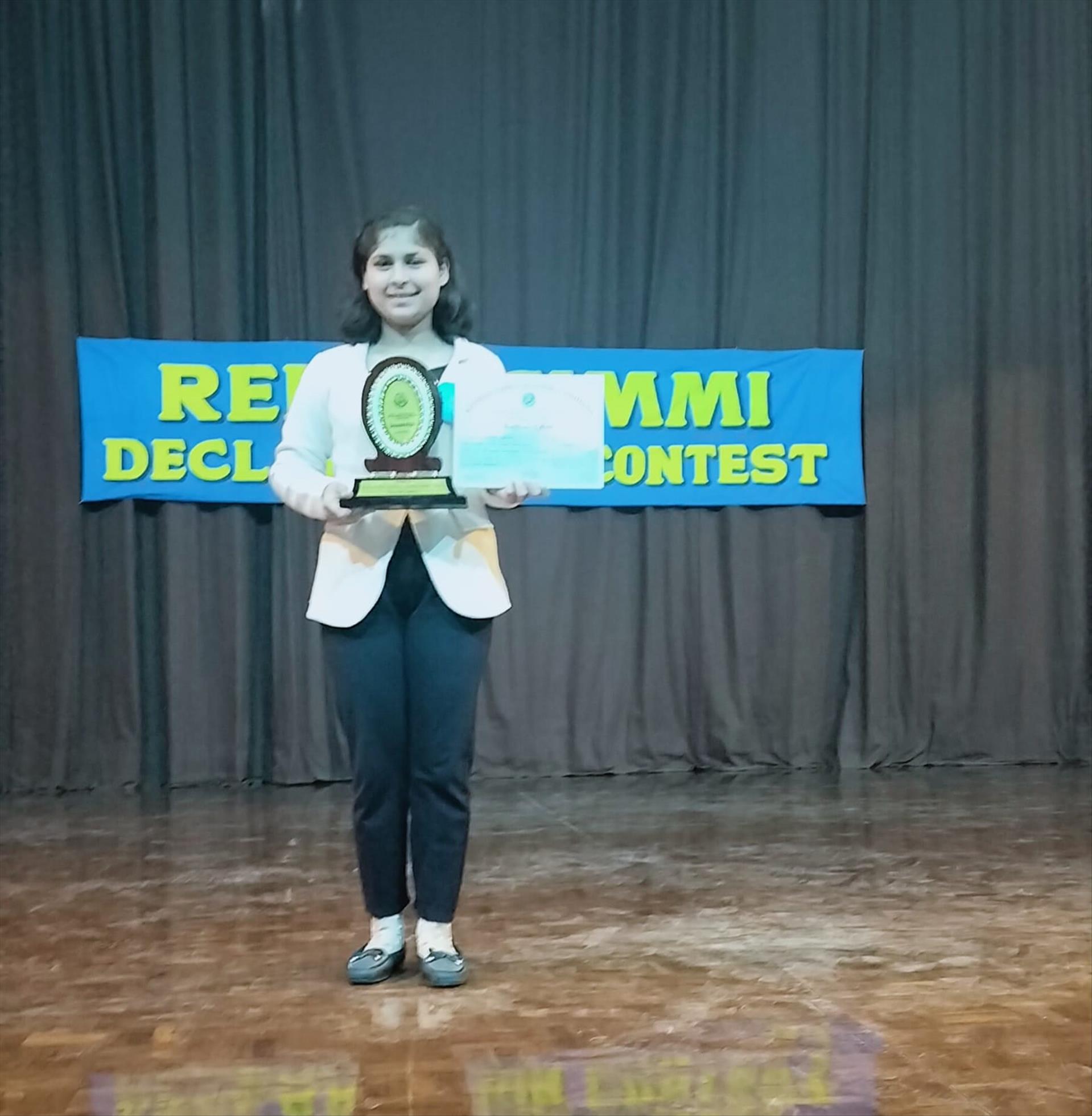 Reena Simmi Declamation Contest