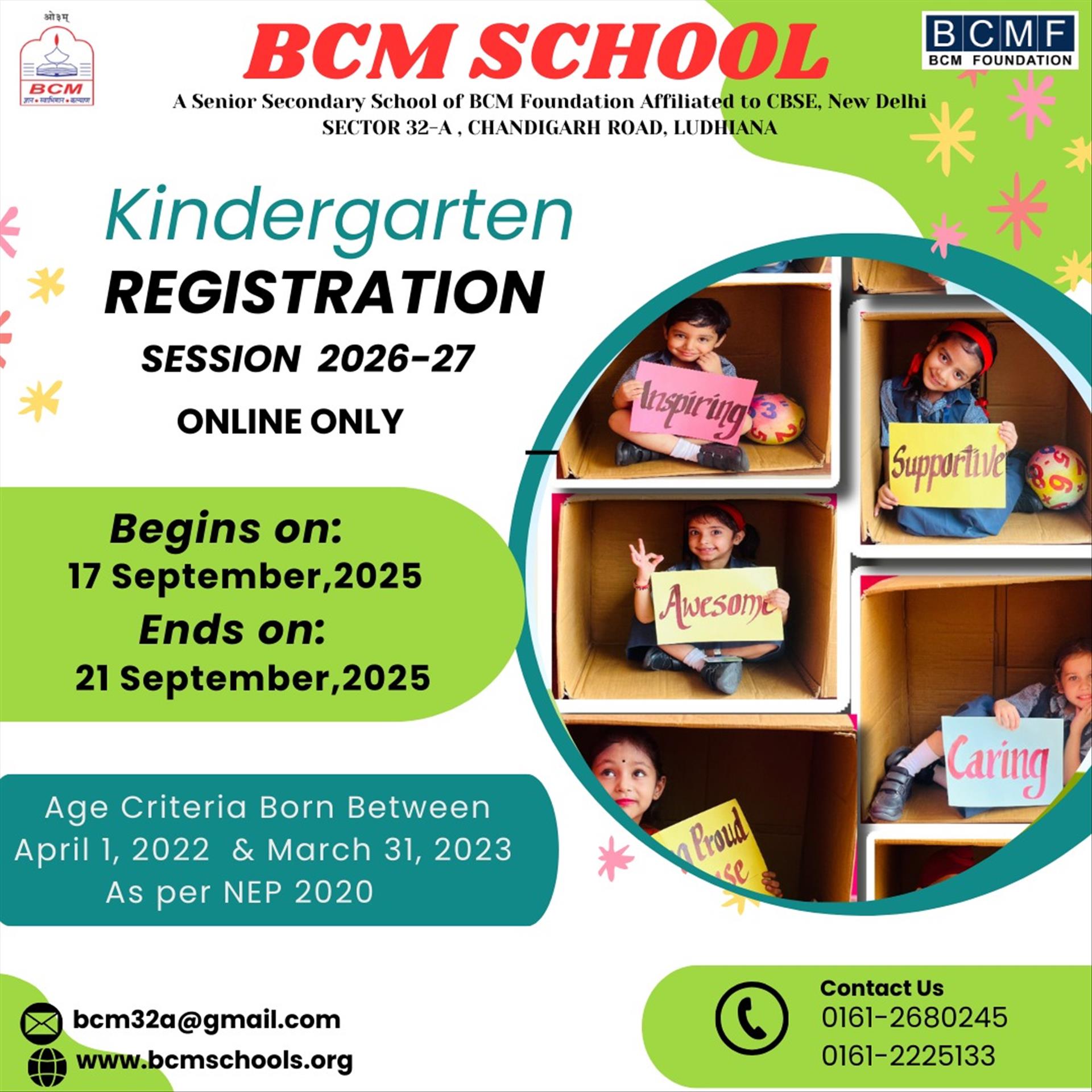 KG REGISTRATION 26-27